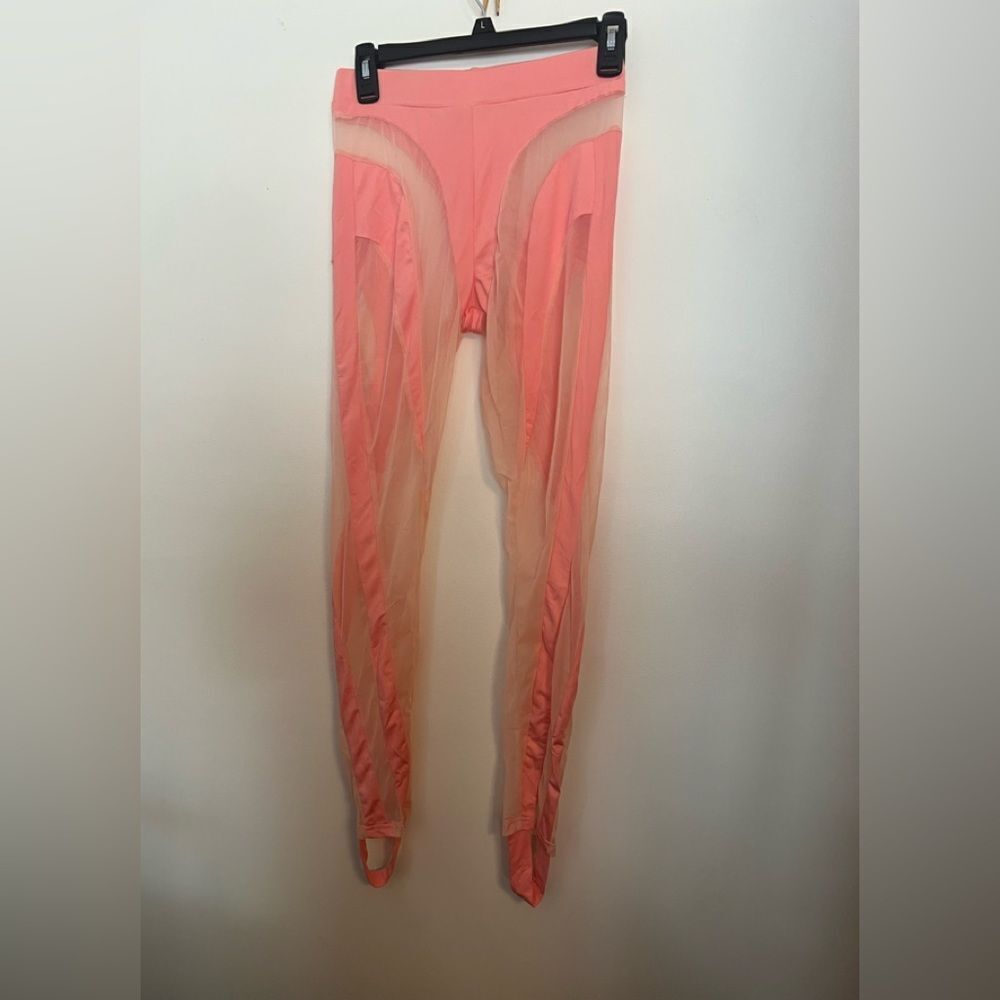 SWANK Pink Sheer Leggings